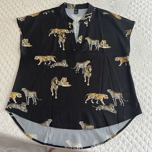 Shein Black Tiger Shirt. Never worn